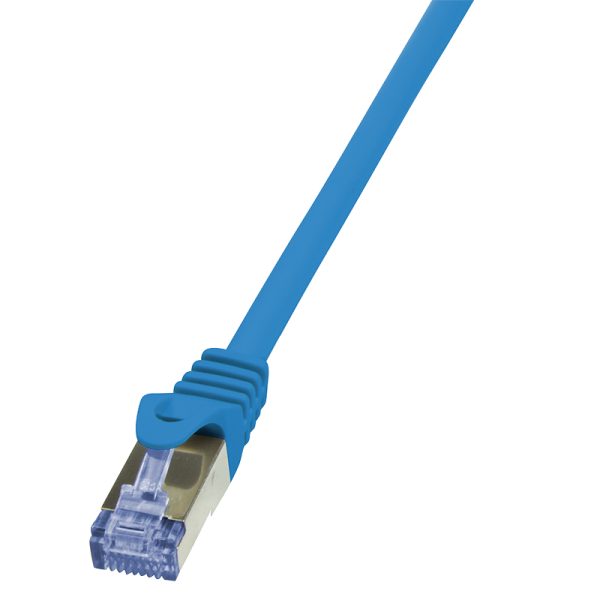 LogiLink CAT 6A Patchkabel 10G S/FTP PIMF PrimeLine blau 3 m