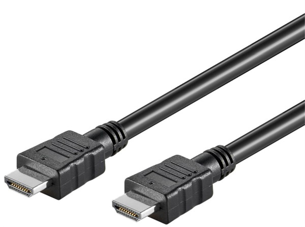 goobay High Speed HDMI Kabel mit Ethernet schwarz 15 m (Bulk)