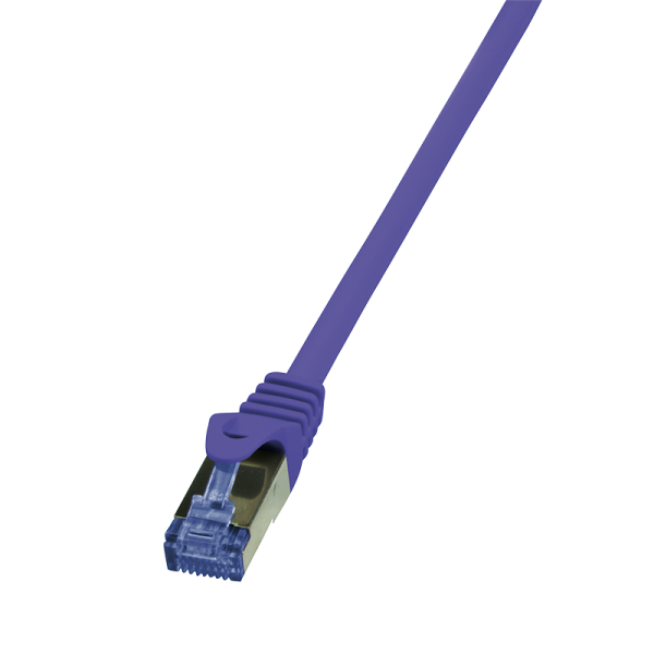 LogiLink CAT 6A Patchkabel 10G S/FTP PIMF PrimeLine violett 7,5 m