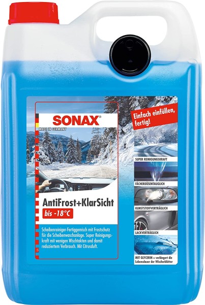 SONAX AntiFrost + KlarSicht bis -18°C Citrus 5 L, Winter, Reinigung &  Pflege, Rund ums Fahrzeug