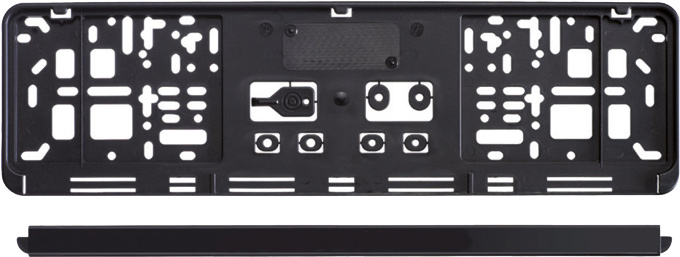 UTSCH Erut kurzer Kennzeichenhalter schwarz 46 cm inkl. Steckleiste, Kennzeichenhalter, Rund ums Fahrzeug