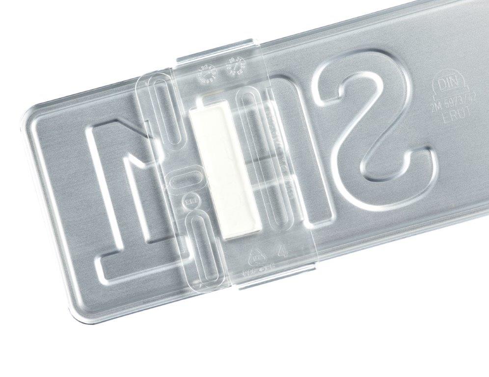 Utsch Ag Kennzeichenhalter Kennzeichenhalter rahmenlos - SimpleFix - Made  in, Ermöglicht eine Befestigung der Nummernschilder ohne störenden Rahmen