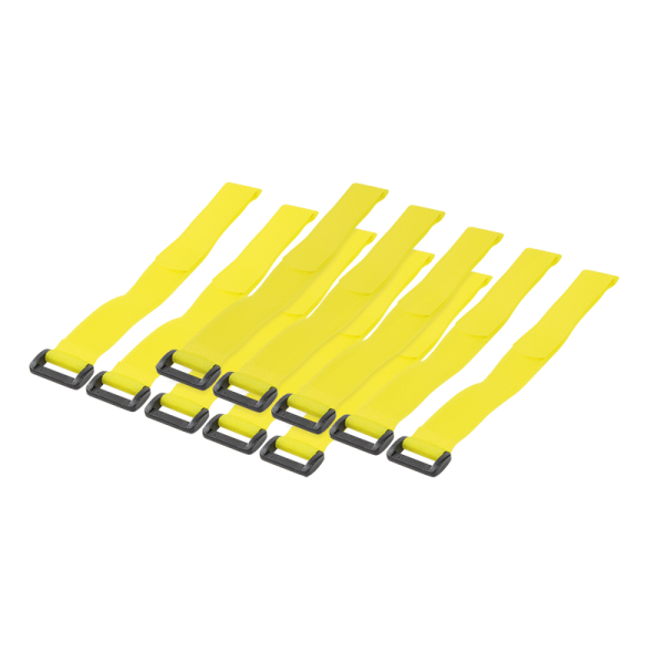 LogiLink Kabelbinder mit Klettverschluss gelb (10 Stück)