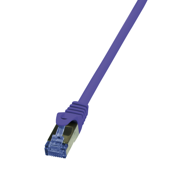LogiLink CAT 6A Patchkabel 10G S/FTP PIMF PrimeLine violett 0,25 m