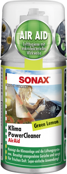SONAX KlimaPowerCleaner AirAid Green Lemon 100 ml, Innenraum, Reinigung &  Pflege, Rund ums Fahrzeug